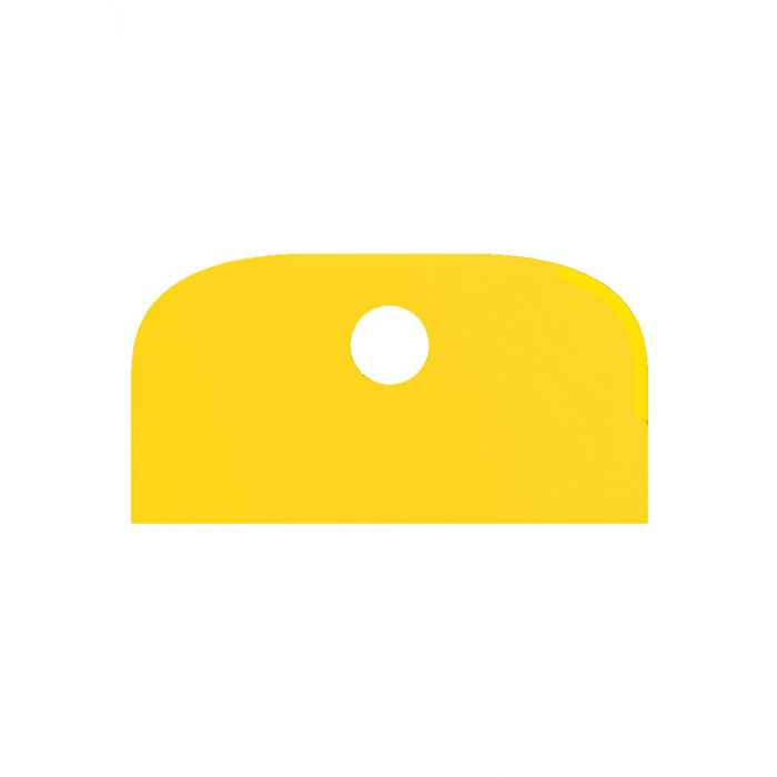 Scraper / large / flexible / 230 x 120 mm / yellow