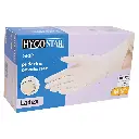 Einweghandschuhe / Hygostar Grip / Latex / naturweiß / 1 Packung / 100 Stück 
