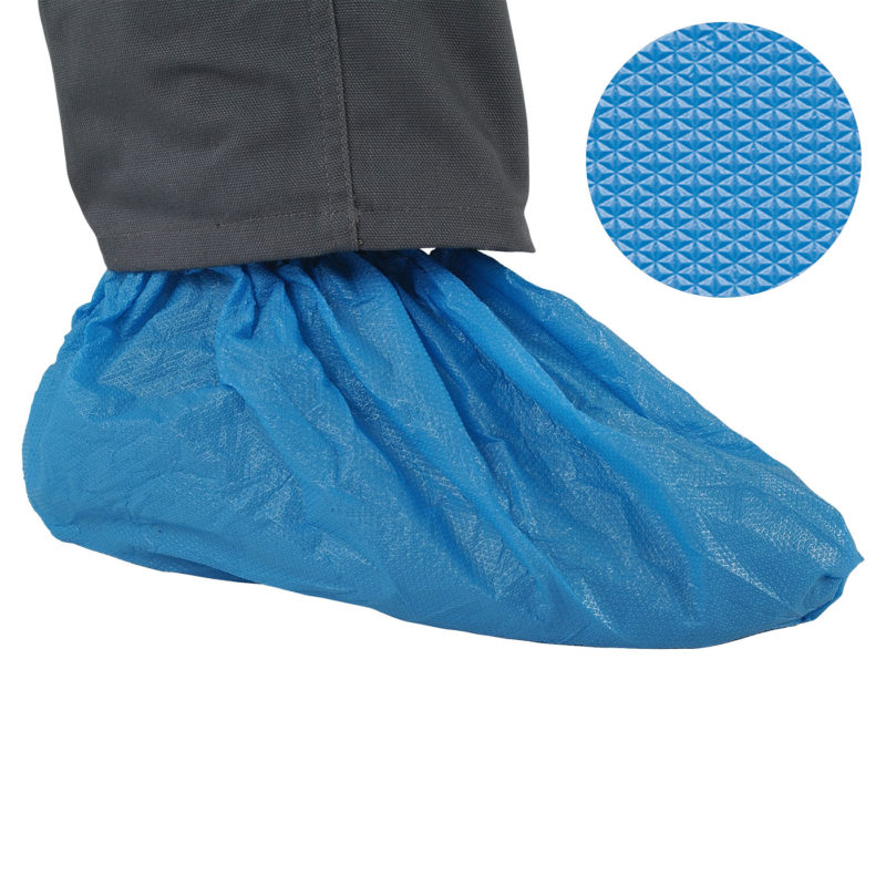 Überschuhe CPE / stark / 50 µ / blau / 1 Beutel / 50 Stück