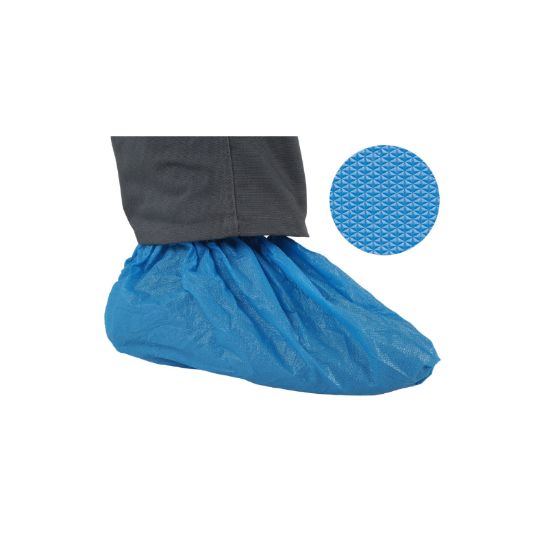 Überschuhe CPE / stark / 50 µ / blau / 1 Beutel / 50 Stück