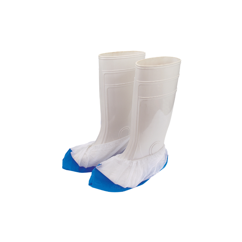 Überschuhe Vlies mit Sohle Unigloves 75 µ weiß blau, 1 Packung á 50 Stück 
