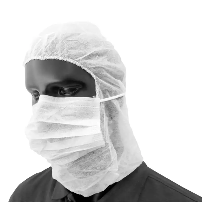 [PB40-2blau] Hair net/clip hoods for production & visitors / pack / 100 pieces (blue)