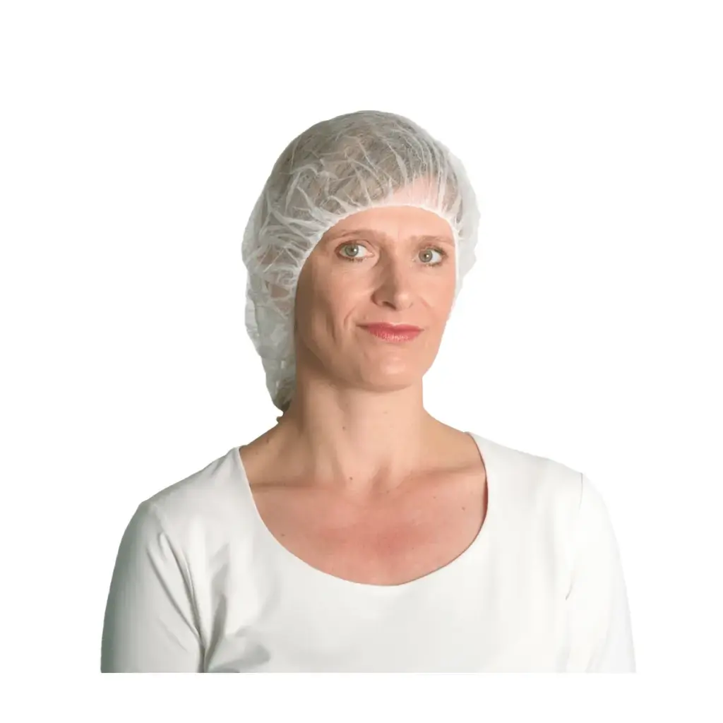 [PB40-67blau] Hair net/clip hoods for production & visitors / pack / 100 pieces (blue)