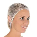 Baretthaube Honeycumb Hygostar Nylon XL, 1 Packung á 100 Stück