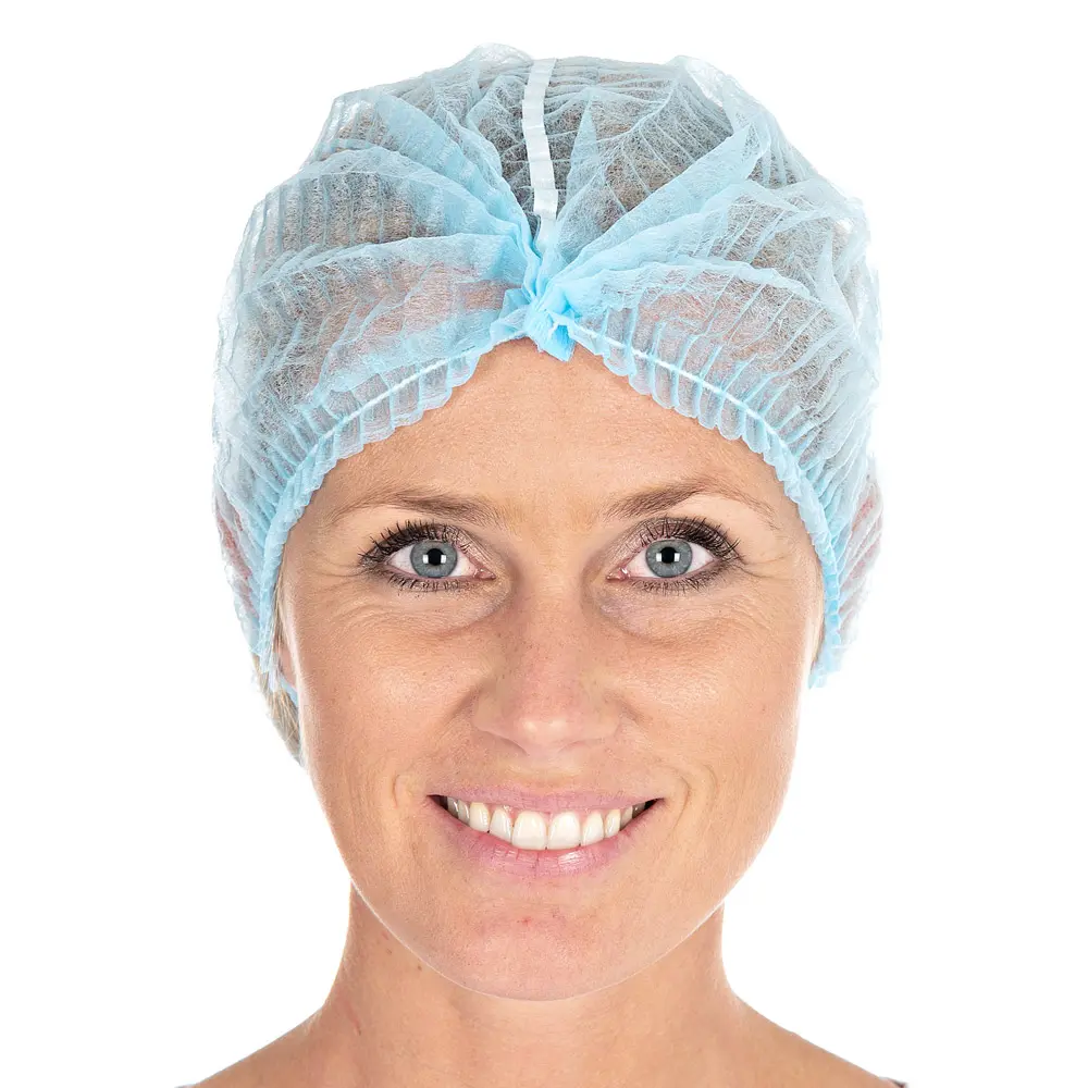 Klipphauben / detektierbar / PP-Vlies / 1 Beutel / 100 Stück
