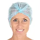 Klipphauben / detektierbar / PP-Vlies / 1 Beutel / 100 Stück