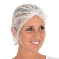 [PROB-22-68] Clip caps Light XL PP non-woven white, 1 pack of 100 pieces