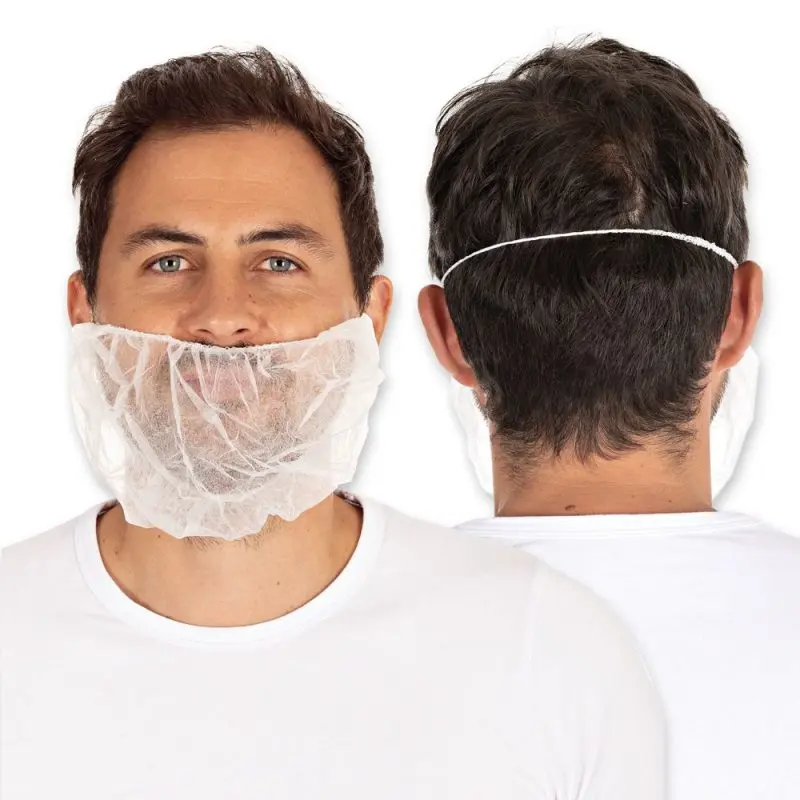 [PB40-76blau] Bartmasken PP-Vlies, 1 Packung á 100 Stück (blau)