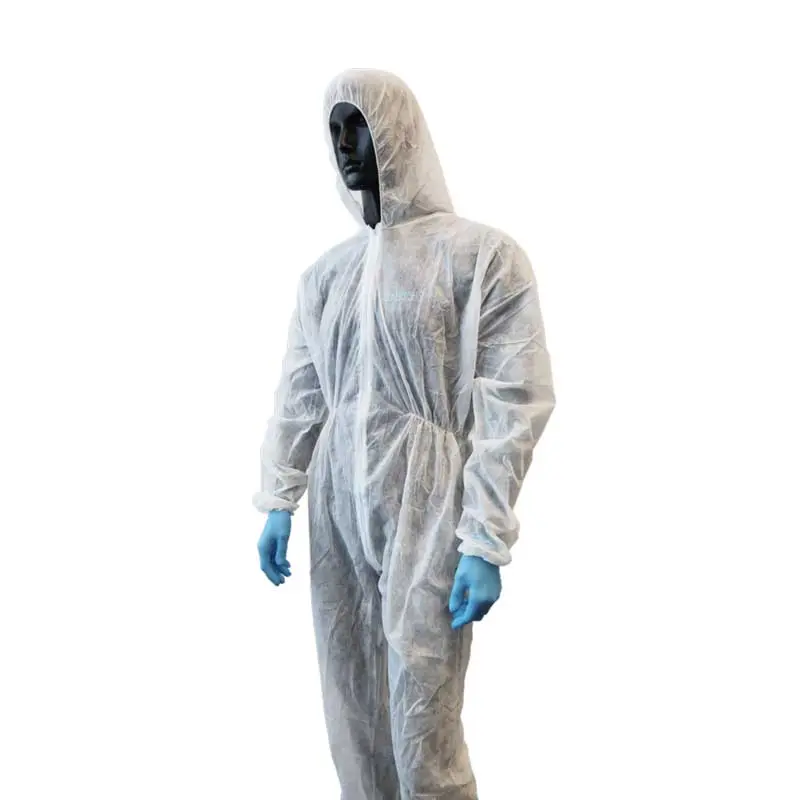 Einwegoverall / Kategorie 1 / PP-Vlies / weiß / 1 Packung / 50 Stück 