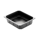 PP-Schalen für Siegelmaschine DF 25 (1/2 GN, 325 x 265 x 60 mm, schwarz, ungeteilt, 1 Karton á 100 Stück)