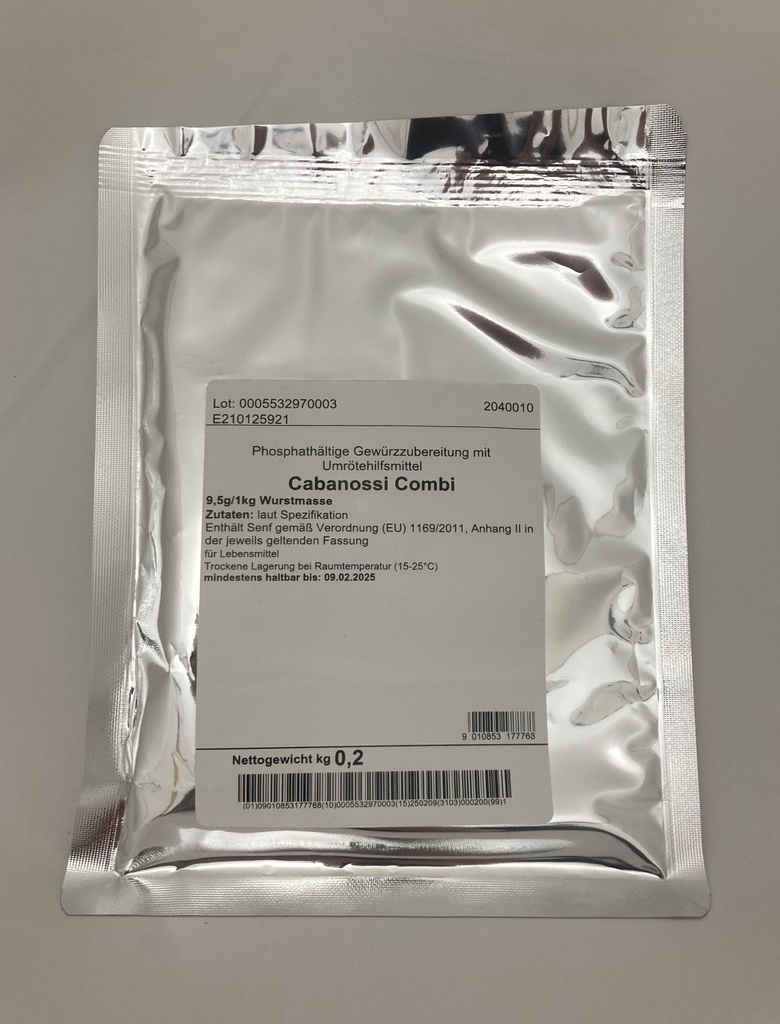 [PROB-14-10] Cabanossi Combi 200 g (in aroma protection bag)