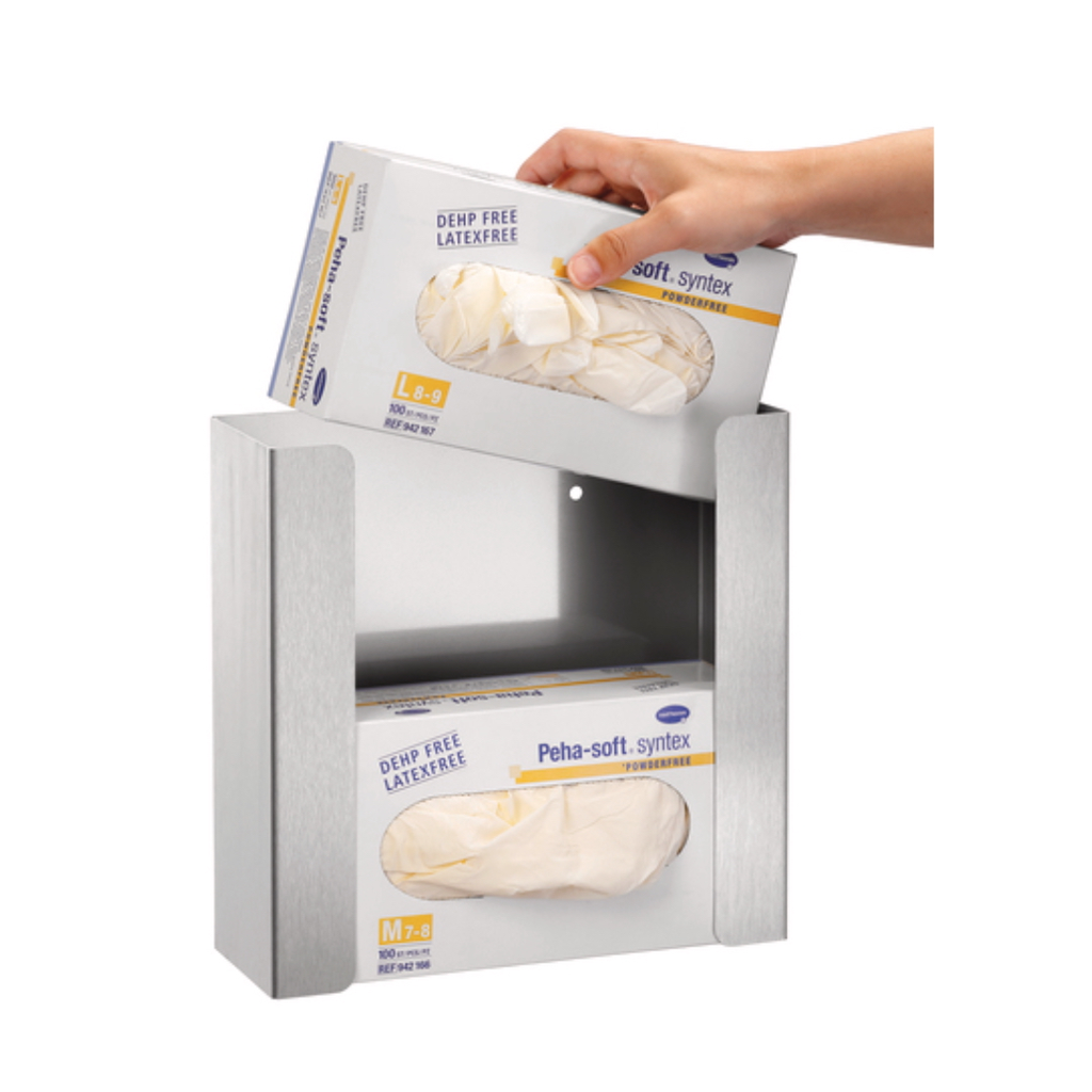 Spender für Handschuhe, Überschuhe oder Kopfbedeckungen (2 Boxen)