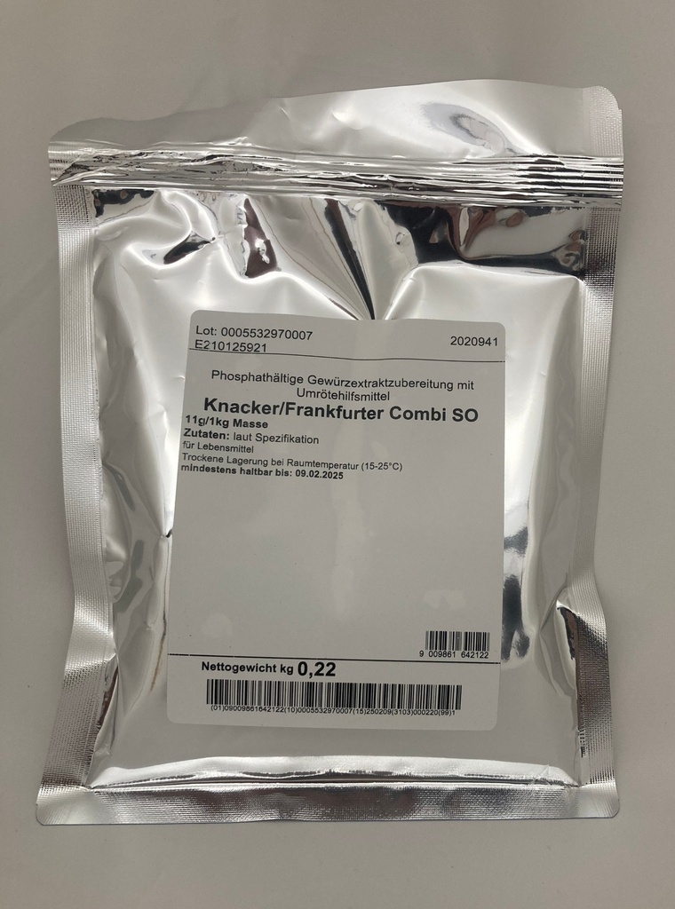 Knacker/Franfurter Combi SO / 220 g im Aromaschutzbeutel