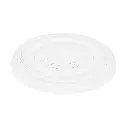 Deckel geschlossen für R-PET Becher kristallklar (300 ml, 400 ml, 500 ml) für Siegelmaschine DF 5  (Kaltanwendung, 1 Karton á 1.000 Stück)