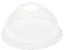 Kuppeldeckel für R-PET Becher / mit Öffnung / kristallklar / für Kaltanwendung / 1 Karton / 1.000 Stück (für R-PET Becher 410 ml, 470 ml & 590 ml)