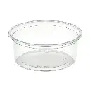 PP-Schalen / rund / transparent / 200 ml / für Kaltanwendung, Heißabfüllung & Mikrowelle / 1 Karton / 1.000 Stück