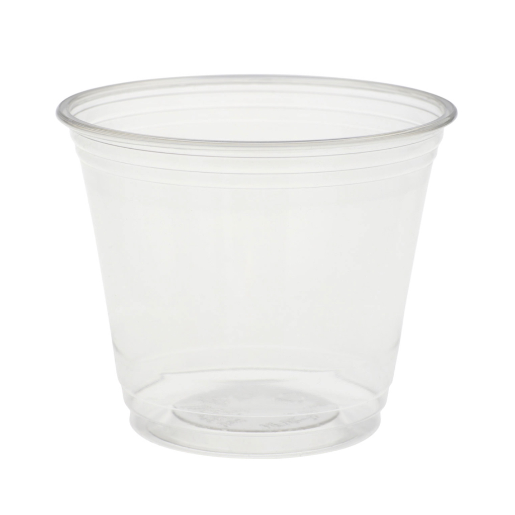 R-PET Becher kristallklar für Siegelmaschine DF 5 (Kaltanwendung, 1 Karton á 960 Stück)