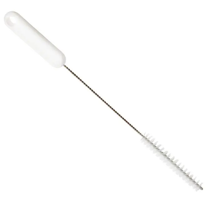 Pipe brush with V2A stainless steel wire, hard, various colors (gelb)