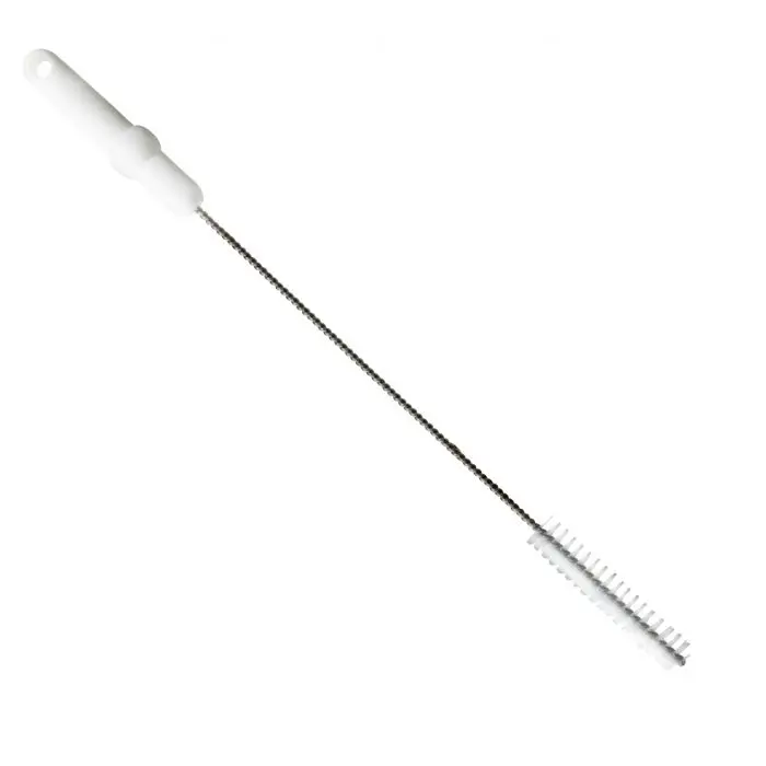 Pipe brush / stainless steel wire / Ø 0.50 mm / 500 mm long / hard / blue