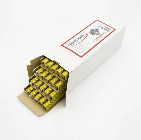 Clips for ClipStar 200 / B 140 / 4,000 clips / red-blue-green or yellow (B 140 mit 4.000 Clips, gelb)