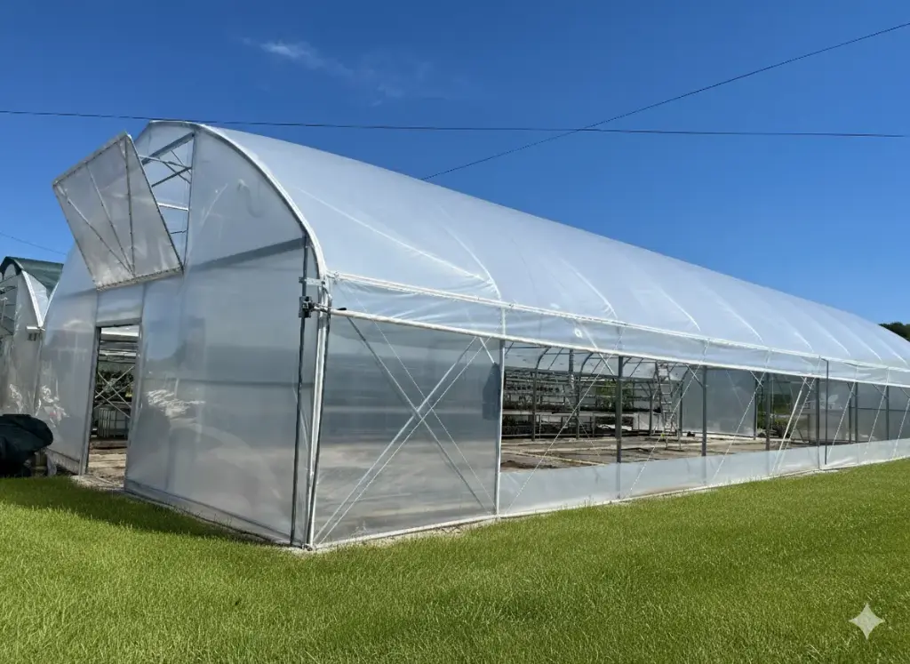 Folientunnel Gotik 200 m2 (10 m B x 20 m L) 
