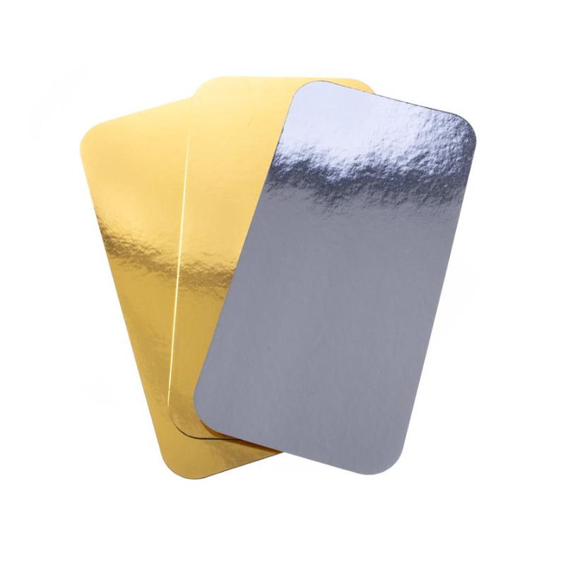 Lachsbrett für Vakuumbeutel, zweiseitig gold & silber (1 Karton á 100 Stück), verschiedene Größen