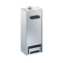 Räucherofen aus Edelstahl mit Schieber, H 65 x B 26 x T 21 cm (für ca. 6 Fische hängend)