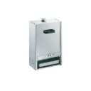 Räucherofen aus Edelstahl mit Schieber, H 60 x B 39 x T 28 cm (für ca. 12 Fische liegend)