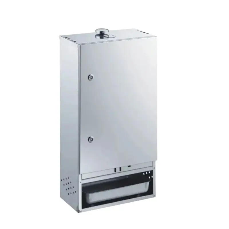 [PROB-73-14] Stainless steel smoker with door, H 75 x W 39 x D 28 cm (for about 16 fish lying down or hanging)