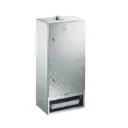 Räucherofen aus Edelstahl kreismarmoriert mit Tür, H 85 x B 39 x T 28 cm (für ca. 20 Fische hängend/ liegend) 