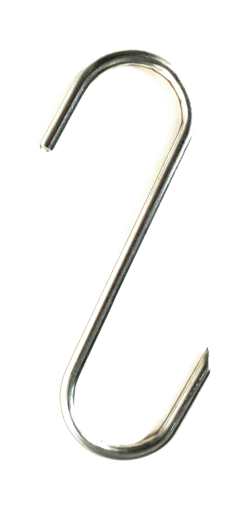 [PROB-73-41] S-shape smoking hook 10 cm, Ø 4 mm stainless steel
