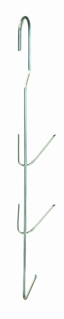 Räucherhaken mit 5 Dornen 28 cm Ø 3 mm Edelstahl