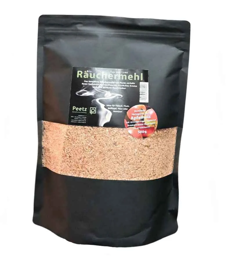 Räuchermehl Apfelholz 500 g wiederverschließbar