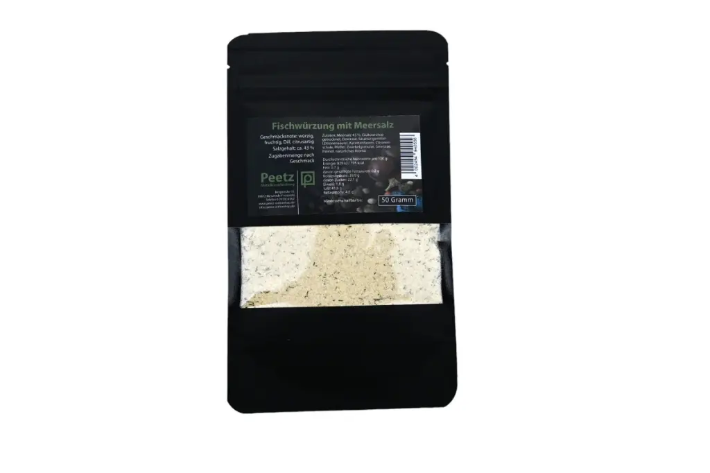 Fischgewürz mit Meersalz, wiederverschließbar, 50 g