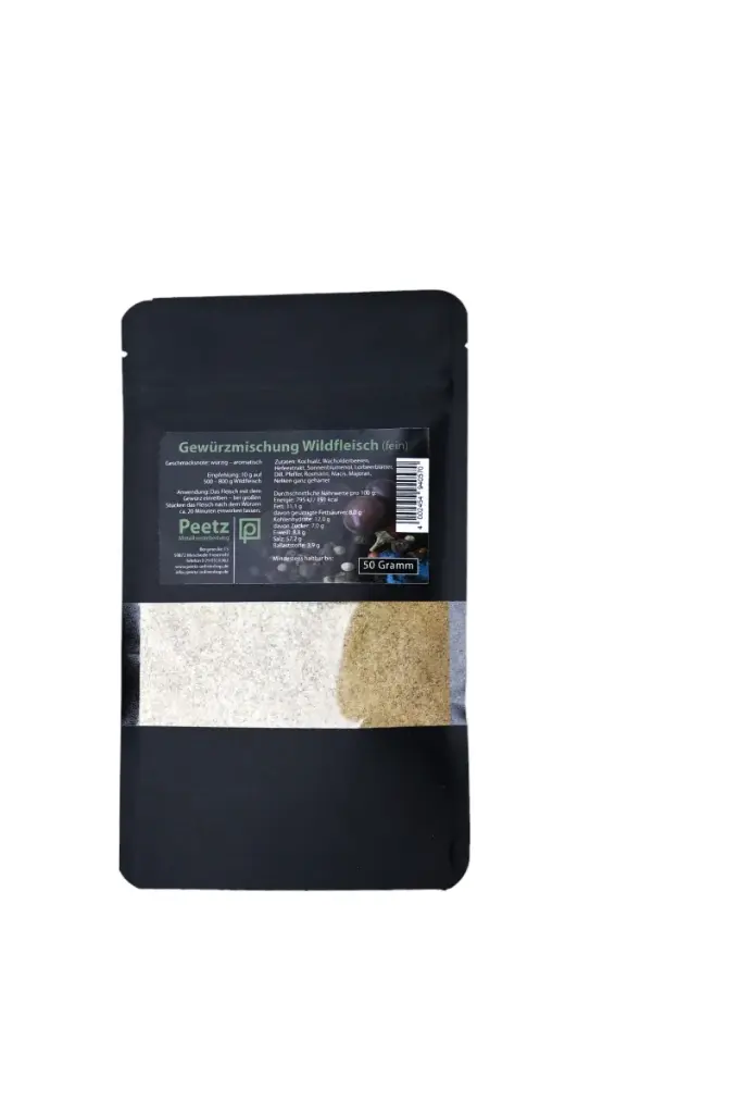 Gewürzmischung Wildfleisch fein, wiederverschließbar, 50 g