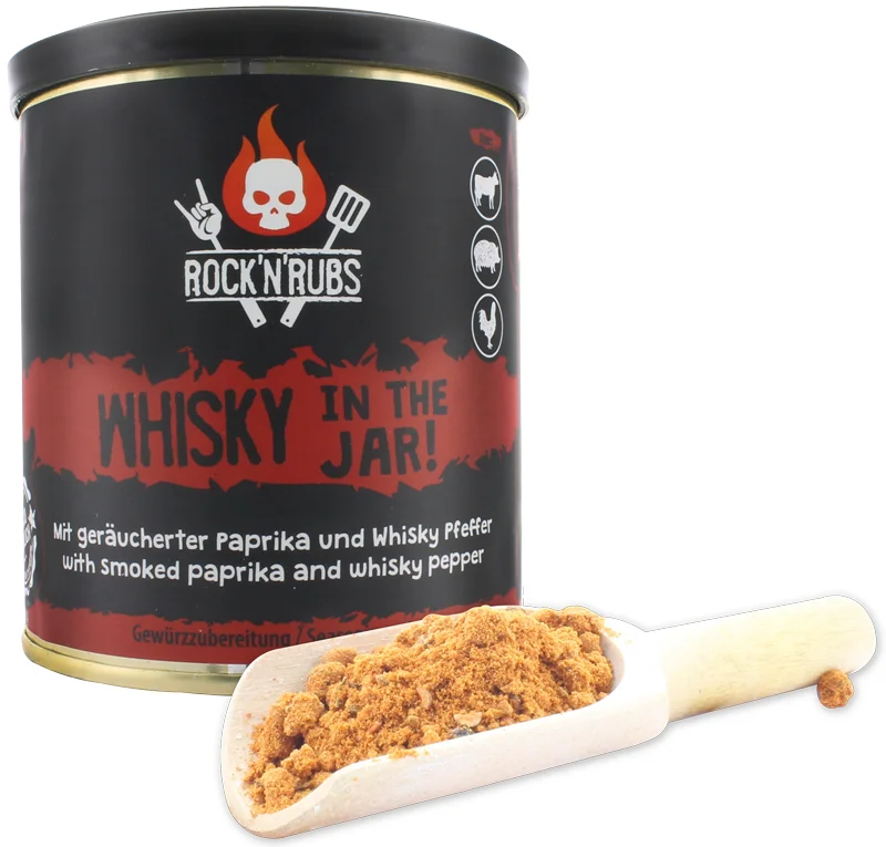 Gewürzmischung "Rock´n´Rubs" - "WHISKY IN THE JAR", 140 g