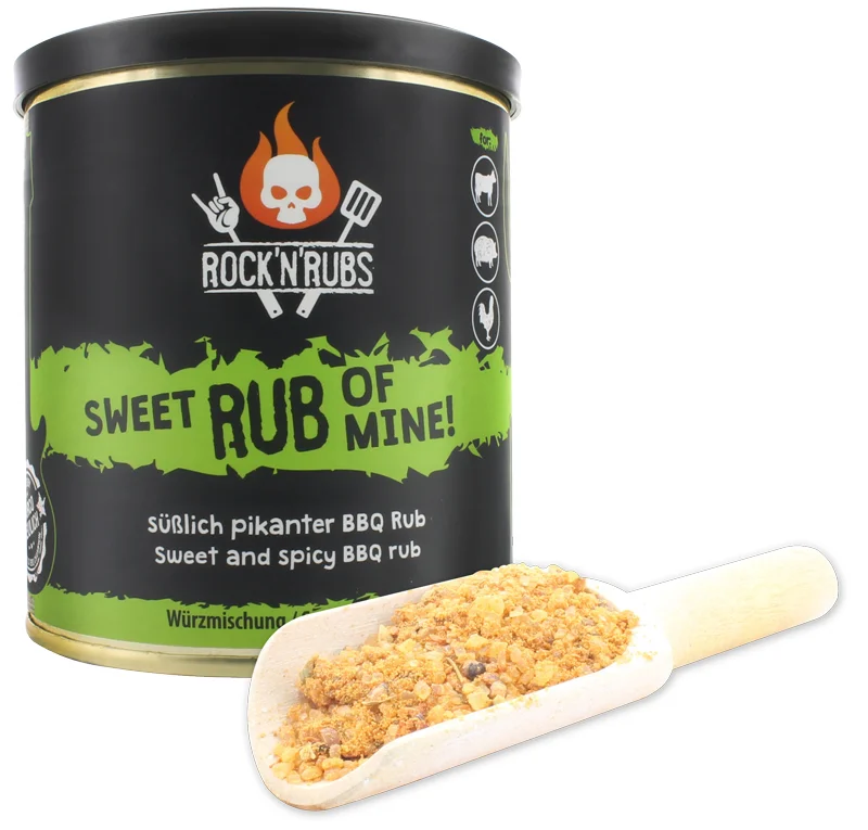 Gewürzmischung "Rock´n´Rubs" - "SWEET RUB OF MINE", 170 g