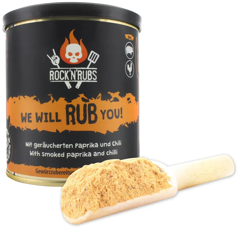 Gewürzmischung "Rock´n´Rubs" - "WE WILL RUB YOU", 140 g 