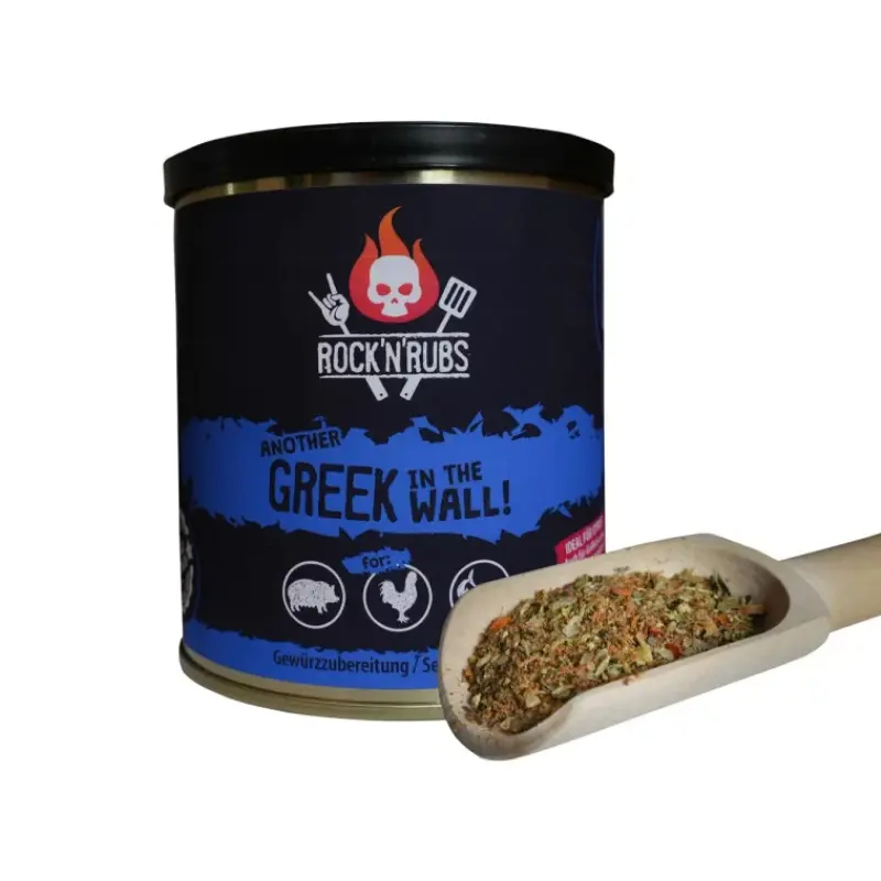 Gewürzmischung "Rock´n´Rubs" - "ANOTHER GREEK IN THE WALL", 140 g 