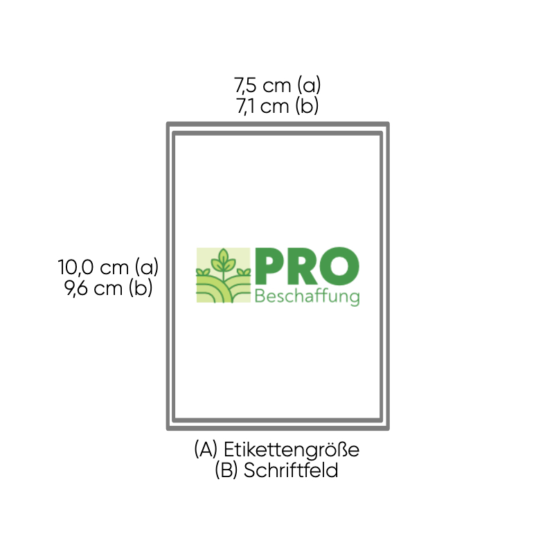 Etiketten auf Rolle, Hochformat, z. B. als Eimeretikette (500)