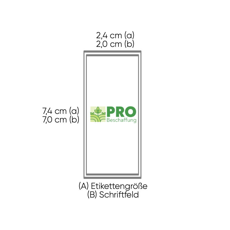 Etiketten auf Rolle, Hochformat, z. B. als Siegeletikette (500, Frischesiegel Joghurt Frucht KA)