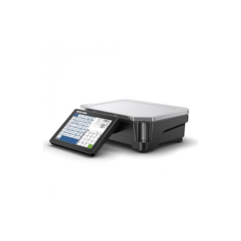 Thekenwaage / Detailverkaufswaage mit Etikettierung und Frontdisplay