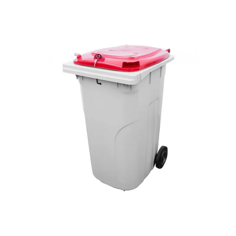 Recyclable material collection container (document container) lockable, 240 litres
