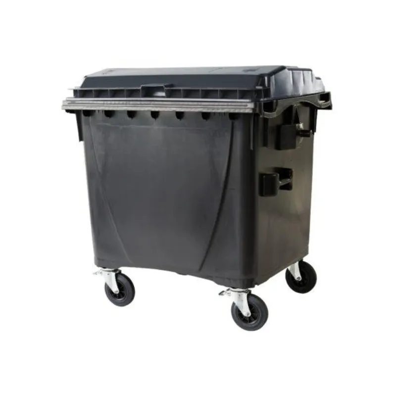 Wertstoffsammelbehälter mit Radstop, in verschiedenen Farben, 1100 Liter (grün)