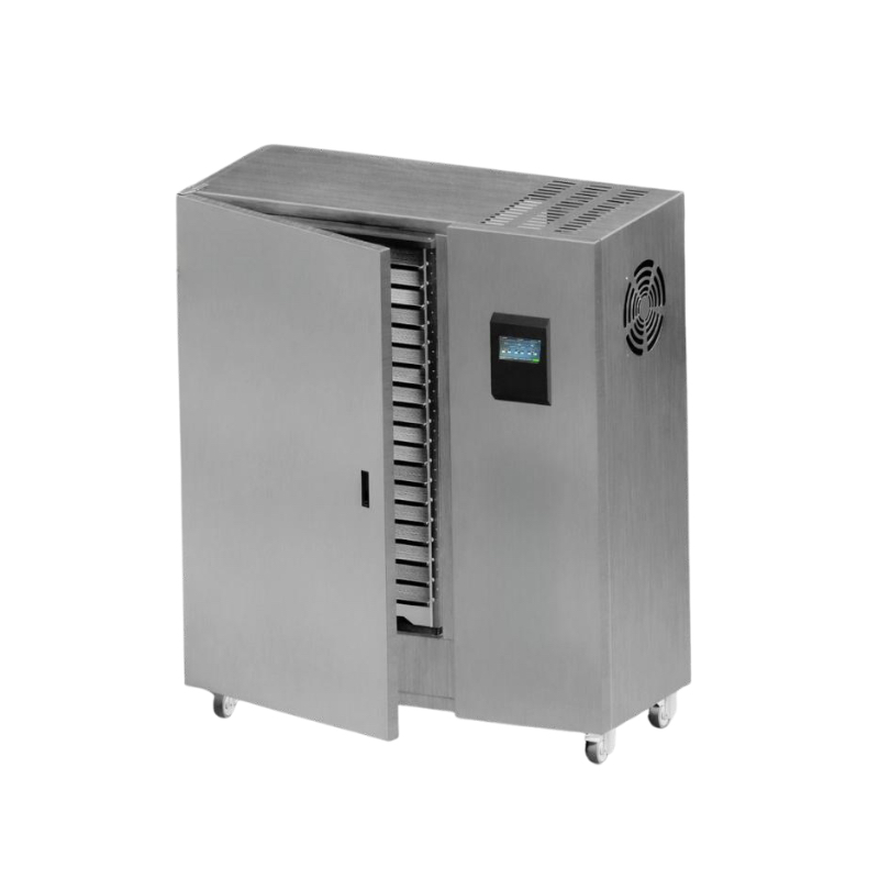 [PROB-78-1] Heat pump drying system made of stainless steel (including 1 multi tray rack basic with stainless steel trays basic)