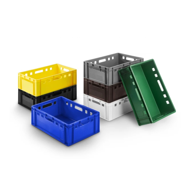 Meat & fish crate / E2 / various colors except red / 1 pallet / 44 pieces (gelb)