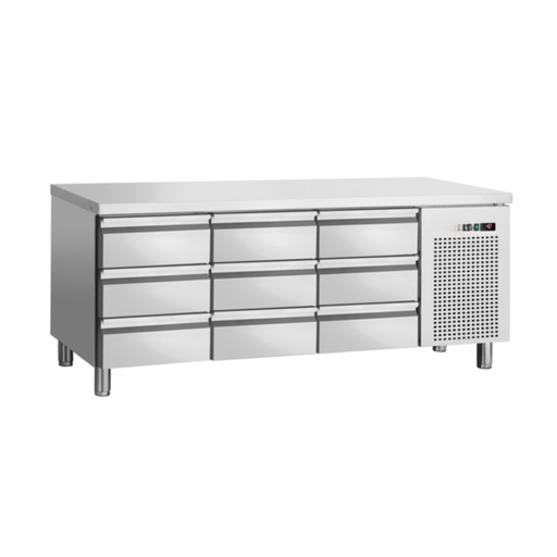 [PB3-132] Cooling table with 9 drawers / W 179.2 x D 70 x H 85 cm