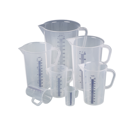 [PROB-37-1] ﻿Measuring jug with handle / blue scale / 500 ml﻿