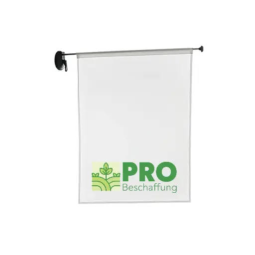 [PROB-17-4] Window-Flag beidseitig bedruckt für den Innen- und Außenbereich  (110 x 75 cm)