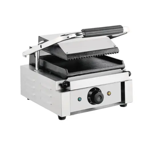 [PB3-63] Contact grill / grooved top / smooth bottom
